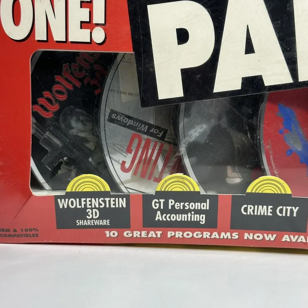 Vintage 1993 CD-Rom Ten Pak PC Micrologic Software Doom - Wolfenstein New Sealed